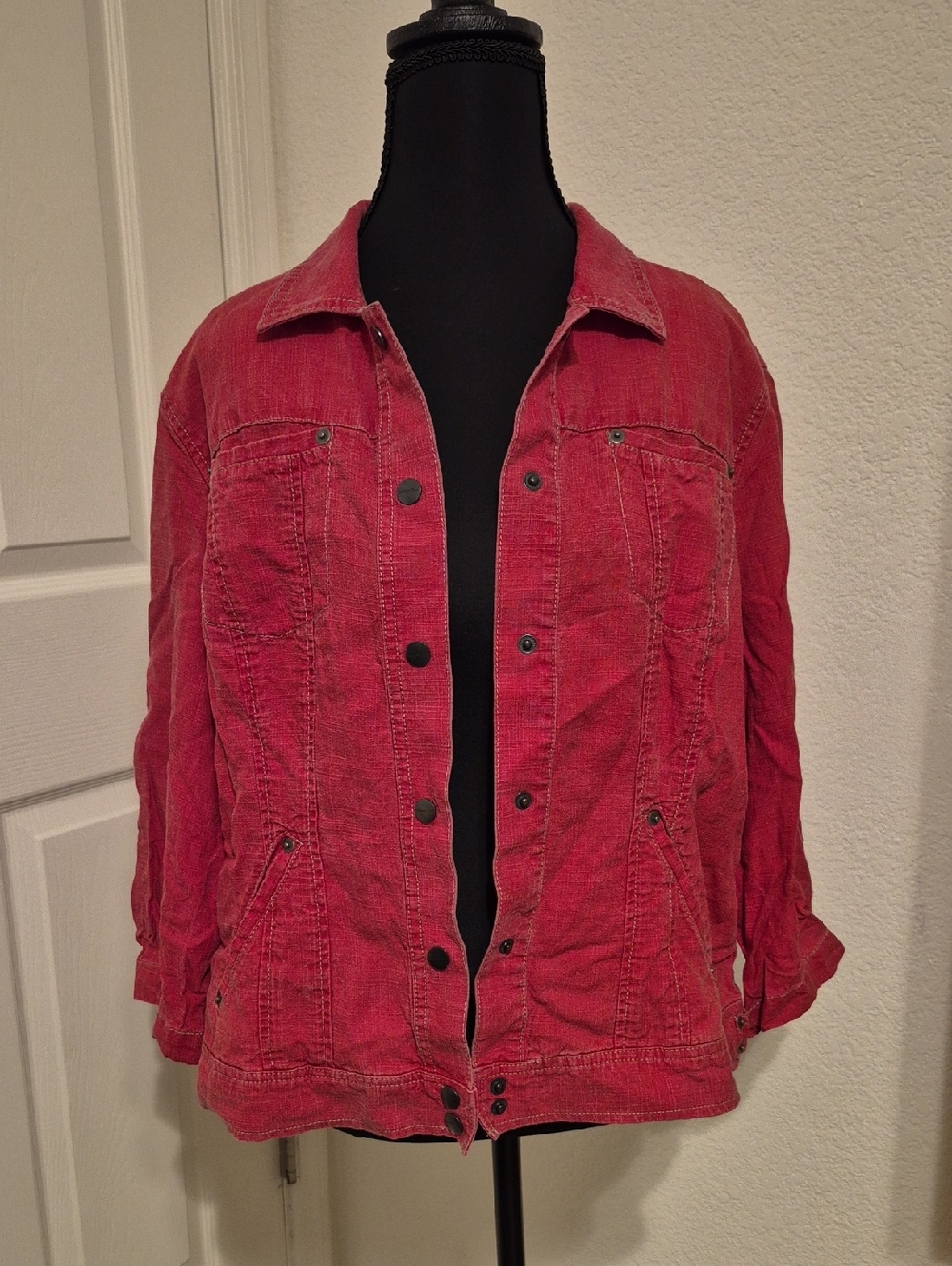 Coldwater Creek Red Jean Jacket